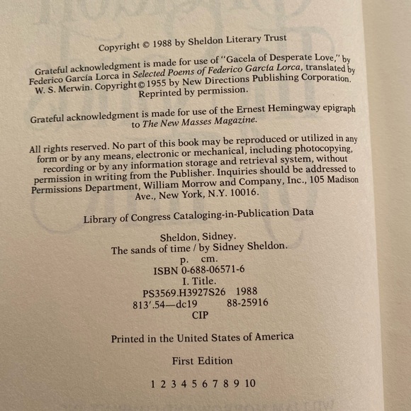 2x Sydney Sheldon first edition vintage lot hard cover - Picture 7 of 14